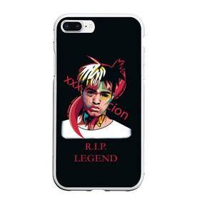 Чехол для iPhone 7Plus/8 Plus матовый с принтом XXXTentacion RIP Legend 2 в Кировске, Силикон | Область печати: задняя сторона чехла, без боковых панелей | legend | r.i.p. | rap | rip | tentacion | xxxtentacion | джасей онфрой | икс | легенда | покойся с миром | рэп | тентаньсьен | тентасьён | тентасьон | экс