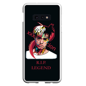 Чехол для Samsung S10E с принтом XXXTentacion RIP Legend 2 в Кировске, Силикон | Область печати: задняя сторона чехла, без боковых панелей | Тематика изображения на принте: legend | r.i.p. | rap | rip | tentacion | xxxtentacion | джасей онфрой | икс | легенда | покойся с миром | рэп | тентаньсьен | тентасьён | тентасьон | экс