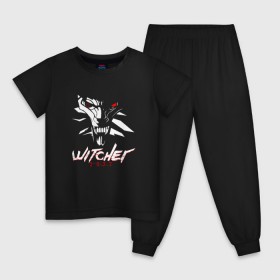 Детская пижама хлопок с принтом WITCHER 2077 (ВЕДЬМАК 2077) в Кировске, 100% хлопок |  брюки и футболка прямого кроя, без карманов, на брюках мягкая резинка на поясе и по низу штанин
 | 2019 | cd project red | cyberpunk 2077 | future | hack | samurai | sci fi | the witcher | witcher 2077 | андроиды | безумие | будущее | ведьмак 2077 | киберпанк 2077 | логотип | роботы | самураи | фантастика | цифры