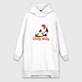 Платье-худи хлопок с принтом Chilly Willy в Кировске,  |  | chilly | chilly willy | арт | животные | милые | мультфильмы | пингвины | чилли вилли