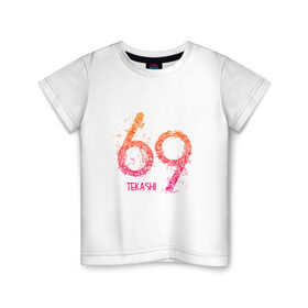 Детская футболка хлопок с принтом Tekashi69 в Кировске, 100% хлопок | круглый вырез горловины, полуприлегающий силуэт, длина до линии бедер | 6ix9ine | sixnine | tekashi