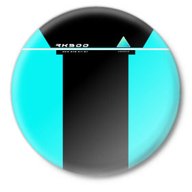 Значок с принтом Detroit RK900 в Кировске,  металл | круглая форма, металлическая застежка в виде булавки | 2038 | connor | dbh | detroit | gamer | kara | андроид | девиант | детройт | кара | квест | коннор | маркус