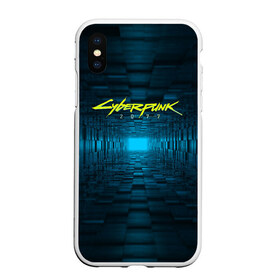 Чехол для iPhone XS Max матовый с принтом CYBERPUNK 2077 в Кировске, Силикон | Область печати: задняя сторона чехла, без боковых панелей | 2019 | cd project red | cyberpunk 2077 | future | hack | night city | samurai | sci fi | андроиды | безумие | будущее | город ночи | киберпанк 2077 | логотип | роботы | самураи | фантастика | цифры