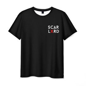Мужская футболка 3D с принтом scarlxrd в Кировске, 100% полиэфир | прямой крой, круглый вырез горловины, длина до линии бедер | Тематика изображения на принте: scarlxrd | мариус