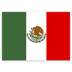 Поздравительная открытка с принтом Мексика Чемпионат Мира в Кировске, 100% бумага | плотность бумаги 280 г/м2, матовая, на обратной стороне линовка и место для марки
 | mexico | бразилия | мексика | сборная мексики | футбол | чемпионат мира