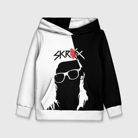 Детская толстовка 3D с принтом Skrillex в Кировске, 100% полиэстер | двухслойный капюшон со шнурком для регулировки, мягкие манжеты на рукавах и по низу толстовки, спереди карман-кенгуру с мягким внутренним слоем | john | moore | skrilex | skrillex | sonny | twipz | бростеп | джон | диджей | композитор | музыкант | мур | продюсер | скрайлекс | скрайллекс | скрилекс | скриллекс | сонни | хаус | электро