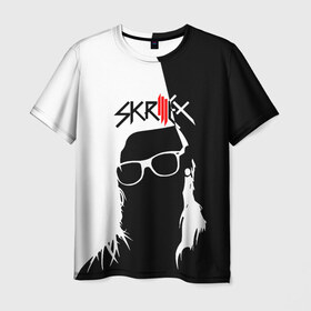 Мужская футболка 3D с принтом Skrillex в Кировске, 100% полиэфир | прямой крой, круглый вырез горловины, длина до линии бедер | john | moore | skrilex | skrillex | sonny | twipz | бростеп | джон | диджей | композитор | музыкант | мур | продюсер | скрайлекс | скрайллекс | скрилекс | скриллекс | сонни | хаус | электро