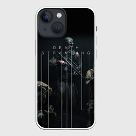 Чехол для iPhone 13 mini с принтом DEATH STRANDING в Кировске,  |  | hideo kojima | hilermo del toro | kojima productions | norman reedus | бурят гений | гильермо дель торо | леа сейду | лея | мадс миккельсен | норман ридус | хидео кодзима