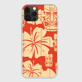 Чехол для iPhone 12 Pro Max с принтом Гавайские маски в Кировске, Силикон |  | идол | паттерн | цветы