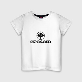 Детская футболка хлопок с принтом ARASAKA   CYBERPUNK 2077 в Кировске, 100% хлопок | круглый вырез горловины, полуприлегающий силуэт, длина до линии бедер | 