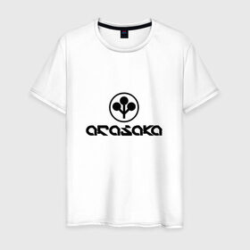 Мужская футболка хлопок с принтом ARASAKA   CYBERPUNK 2077 в Кировске, 100% хлопок | прямой крой, круглый вырез горловины, длина до линии бедер, слегка спущенное плечо. | 