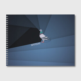 Альбом для рисования с принтом Голубь Наташа в Кировске, 100% бумага
 | матовая бумага, плотность 200 мг. | natasha | голубь наташа | мемы