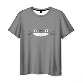 Мужская футболка 3D с принтом Мой сосед Тоторо в Кировске, 100% полиэфир | прямой крой, круглый вырез горловины, длина до линии бедер | Тематика изображения на принте: totoro | хаяо миядзаки