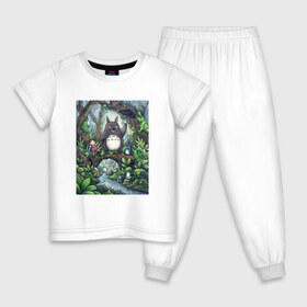 Детская пижама хлопок с принтом Мой сосед То?торо в Кировске, 100% хлопок |  брюки и футболка прямого кроя, без карманов, на брюках мягкая резинка на поясе и по низу штанин
 | Тематика изображения на принте: totoro | хаяо миядзаки