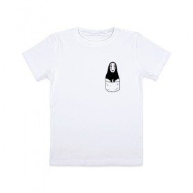 Детская футболка хлопок с принтом Унесённые призраками в Кировске, 100% хлопок | круглый вырез горловины, полуприлегающий силуэт, длина до линии бедер | Тематика изображения на принте: spirited away | миядзаки | хаяо