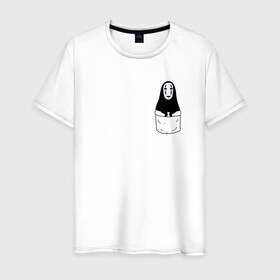 Мужская футболка хлопок с принтом Унесённые призраками в Кировске, 100% хлопок | прямой крой, круглый вырез горловины, длина до линии бедер, слегка спущенное плечо. | spirited away | миядзаки | хаяо