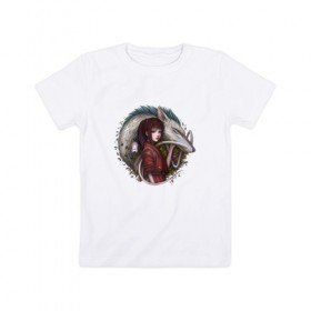 Детская футболка хлопок с принтом Унесённые призраками в Кировске, 100% хлопок | круглый вырез горловины, полуприлегающий силуэт, длина до линии бедер | spirited away | миядзаки | хаяо