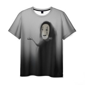 Мужская футболка 3D с принтом Унесенные призраками в Кировске, 100% полиэфир | прямой крой, круглый вырез горловины, длина до линии бедер | spirited away | миядзаки | хаяо