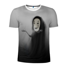 Мужская футболка 3D спортивная с принтом Унесенные призраками в Кировске, 100% полиэстер с улучшенными характеристиками | приталенный силуэт, круглая горловина, широкие плечи, сужается к линии бедра | spirited away | миядзаки | хаяо