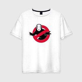 Женская футболка хлопок Oversize с принтом Унесённые призраками в Кировске, 100% хлопок | свободный крой, круглый ворот, спущенный рукав, длина до линии бедер
 | spirited away | миядзаки | хаяо