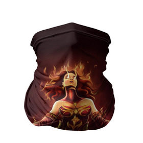 Бандана-труба 3D с принтом Dota 2 Lina в Кировске, 100% полиэстер, ткань с особыми свойствами — Activecool | плотность 150‒180 г/м2; хорошо тянется, но сохраняет форму | arena | battle | dota 2 | game | multiplayer | online | the dire | the radiant | дота | игра | турнир