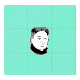 Магнитный плакат 3Х3 с принтом Ким чен ын в Кировске, Полимерный материал с магнитным слоем | 9 деталей размером 9*9 см | 