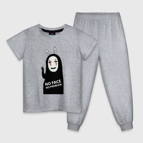 Детская пижама хлопок с принтом Унесенные призраками в Кировске, 100% хлопок |  брюки и футболка прямого кроя, без карманов, на брюках мягкая резинка на поясе и по низу штанин
 | spirited away | миядзаки | хаяо
