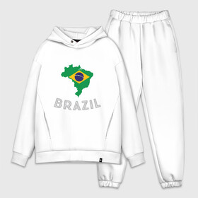 Мужской костюм хлопок OVERSIZE с принтом Бразилия в Кировске,  |  | brasil | brazil | football | goal | neymar | sport | team | бразилия | гол | игрок | марсело | мяч | неймар | спорт | тренер | футбол | чемпион | чемпионат