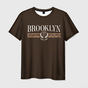Мужская футболка 3D с принтом Brooklyn в Кировске, 100% полиэфир | прямой крой, круглый вырез горловины, длина до линии бедер | brooklyn | америка | бруклин | город бруклин | сша | узор | узоры