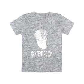 Детская футболка хлопок с принтом xxxtentacion в Кировске, 100% хлопок | круглый вырез горловины, полуприлегающий силуэт, длина до линии бедер | 