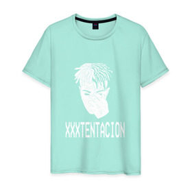 Мужская футболка хлопок с принтом xxxtentacion в Кировске, 100% хлопок | прямой крой, круглый вырез горловины, длина до линии бедер, слегка спущенное плечо. | 