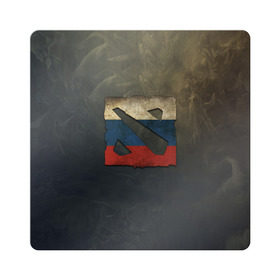 Магнит виниловый Квадрат с принтом Dota2 Russia в Кировске, полимерный материал с магнитным слоем | размер 9*9 см, закругленные углы | 