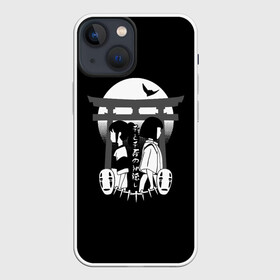 Чехол для iPhone 13 mini с принтом Хаку и Тихиро, спина к спине в Кировске,  |  | spirited away | миядзаки | хаяо