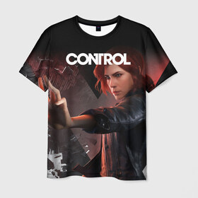 Мужская футболка 3D с принтом CONTROL в Кировске, 100% полиэфир | прямой крой, круглый вырез горловины, длина до линии бедер | 