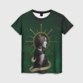 Женская футболка 3D с принтом Clarissa Frey в Кировске, 100% полиэфир ( синтетическое хлопкоподобное полотно) | прямой крой, круглый вырез горловины, длина до линии бедер | freeform | shadowhunters | доминик шервуд | клэри фрэй | кэтрин макнамара | фэнтази