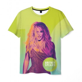 Мужская футболка 3D с принтом Britney Spears в Кировске, 100% полиэфир | прямой крой, круглый вырез горловины, длина до линии бедер | 
