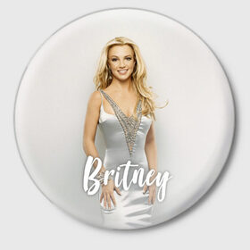 Значок с принтом Britney _ в Кировске,  металл | круглая форма, металлическая застежка в виде булавки | baby one more time | britney spears | oops | бритни спирс