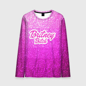 Мужской лонгслив 3D с принтом Britney Bitch _pink в Кировске, 100% полиэстер | длинные рукава, круглый вырез горловины, полуприлегающий силуэт | Тематика изображения на принте: baby one more time | britney spears | oops | бритни спирс