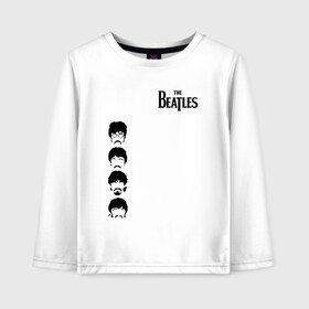 Детский лонгслив хлопок с принтом The Beatles в Кировске, 100% хлопок | круглый вырез горловины, полуприлегающий силуэт, длина до линии бедер | beatles | the beatles | бителз | бителс | битлз | битлс | битлы | джон леннон | джордж харрисон | жуки | зе | ливерпульская четвёрка | мерсибит | пол маккартни | поп | ринго старр | рок группа