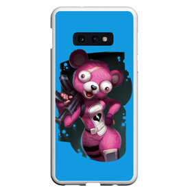 Чехол для Samsung S10E с принтом Cuddle Team Leader в Кировске, Силикон | Область печати: задняя сторона чехла, без боковых панелей | battle royale | cuddle | fortnite | leader | битва | королевская | ниндзя | розовый медведь | фортнайт