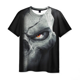 Мужская футболка 3D с принтом Darksiders II: Death Lives в Кировске, 100% полиэфир | прямой крой, круглый вырез горловины, длина до линии бедер | ад | апокалипсис | война | тьма