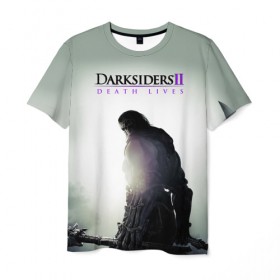 Мужская футболка 3D с принтом Апокалипсис II: Смерть живёт в Кировске, 100% полиэфир | прямой крой, круглый вырез горловины, длина до линии бедер | ад | апокалипсис | война | тьма