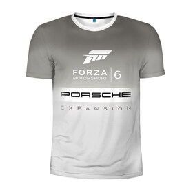 Мужская футболка 3D спортивная с принтом Forza Motorsport 6 в Кировске, 100% полиэстер с улучшенными характеристиками | приталенный силуэт, круглая горловина, широкие плечи, сужается к линии бедра | gear | top | авангард | вип | гонки | машина | офф | порше | сиквел | сила | скорость | спин
