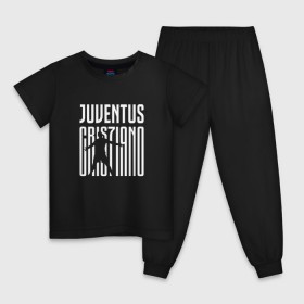 Детская пижама хлопок с принтом Juventus - Cristiano Ronaldo 7 в Кировске, 100% хлопок |  брюки и футболка прямого кроя, без карманов, на брюках мягкая резинка на поясе и по низу штанин
 | 0x000000123 | cristiano ronaldo | juventus | криштиано роналдо | ювентус