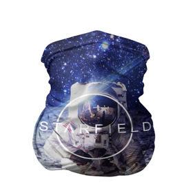Бандана-труба 3D с принтом STARFIELD в Кировске, 100% полиэстер, ткань с особыми свойствами — Activecool | плотность 150‒180 г/м2; хорошо тянется, но сохраняет форму | 2019 | 2020 | bethesda | logo | space | starfield | звезды | игра | космонавт | космос | логотип | старфиелд