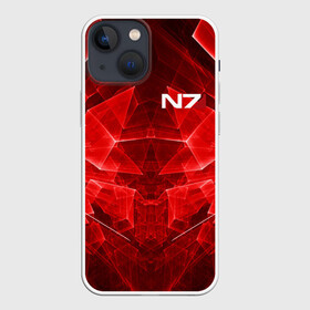 Чехол для iPhone 13 mini с принтом MASS EFFECT N7 в Кировске,  |  | Тематика изображения на принте: n7 | альянс | броня | костюм | масс эффект | н7