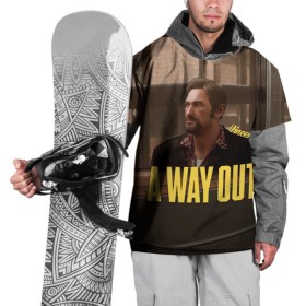 Накидка на куртку 3D с принтом A Way Out Vincent в Кировске, 100% полиэстер |  | 