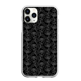 Чехол для iPhone 11 Pro Max матовый с принтом Розы Tattoo style в Кировске, Силикон |  | flower | flowers | rose | roses | style | tattoo | роза | розочка | тату | текстура | узор | цветы