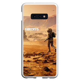 Чехол для Samsung S10E с принтом FAR CRY 5 LOST ON MARS в Кировске, Силикон | Область печати: задняя сторона чехла, без боковых панелей | action | far cry | far cry 5 | lost on mars | игра | космонавт | космос | марс | экшн