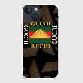 Чехол для iPhone 13 mini с принтом Gusli Гусли в Кировске,  |  | Тематика изображения на принте: gucci | gusli | gussi | гуси | гусли | гучи